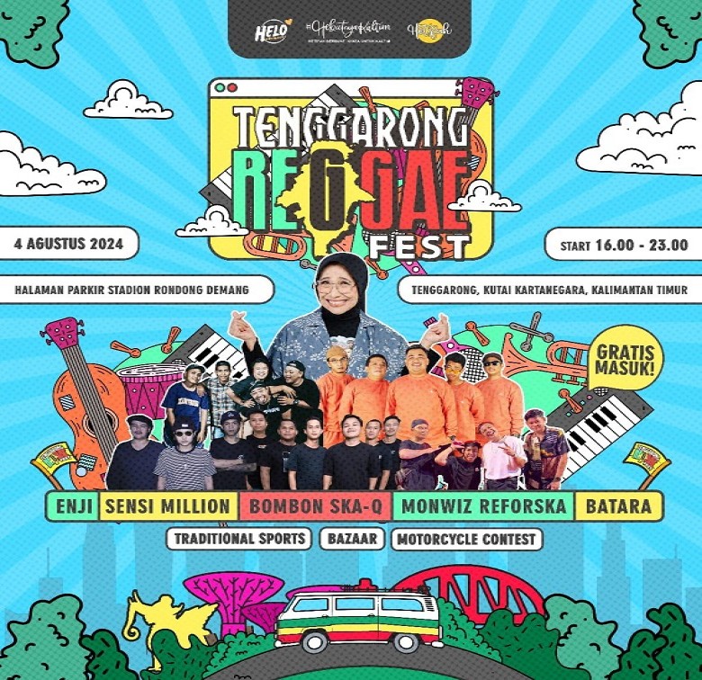 Tenggarong Reggae Fest Kembali Digelar di Kutai Kartanegara