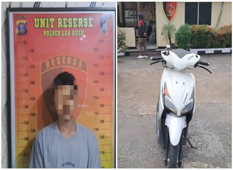 Pelaku Pencurian Motor di Loa Kulu Diringkus Polisi