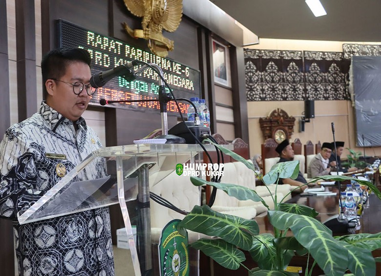 Wakil Bupati Kukar Sampaikan KUA PPAS Tahun 2023
