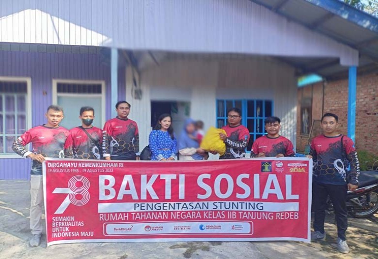 Dukung Pengentasan Stunting, Rutan Tanjung Redeb Berbagi Kepada Balita Penderita Stunting
