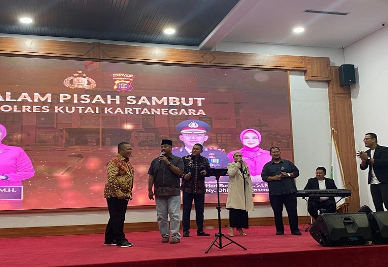 Pisah Sambut Kapolres Kukar Berjalan Hangat, AKBP Heri Rusyawan Akan Fokus Amankan Pemilu