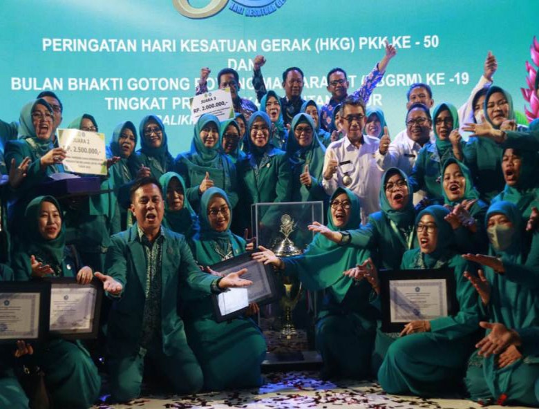 TP PKK Kutim Juara Lomba Hari Kesatuan Gerak Ke-50, Wagub Apresiasi Balikpapan Sukses Penyelenggara