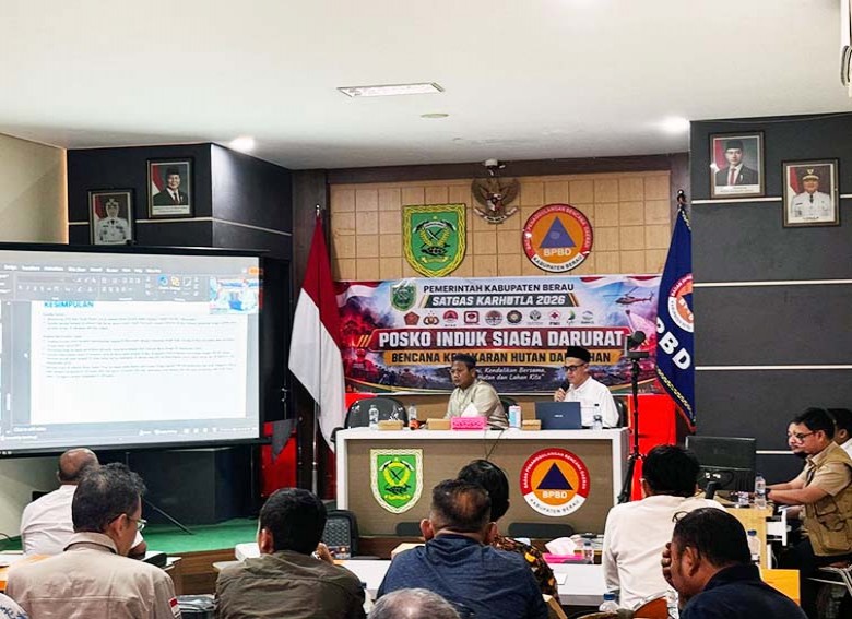 Status Karhutla Berau Dinaikan ke Tanggap Darurat : 1.000 Hektare Lahan Telah Terbakar dan 700 Hotspot