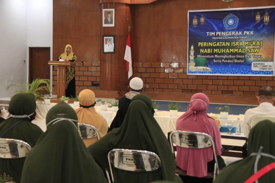 TP PKK Peringati Isra Mi'raj Nabi Muhammad SAW, Dirikan Salat Tepat Waktu