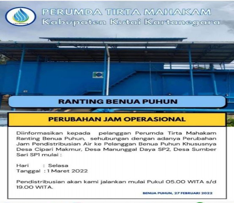 Perumda Tirta Mahakam Terus Berupaya Tingkatkan Pelayanan ke Pelanggan