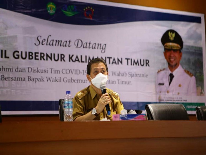 Wagub Silaturahmi dengan Tim Covid-19, Hadi : Bekerja Harus Punya Cita-Cita