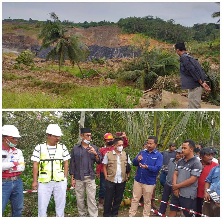Terkait Longsor Lahan di Manunggal Jaya, DPRD Akan Panggil PT BBE dan PT MAM