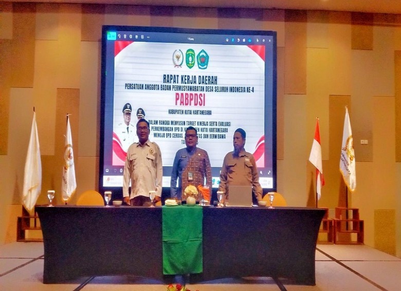 Hadiri Rakerda PABPDSI ke-4, Kepala DPMD Kukar Tekankan Kolaborasi Pemerintah Desa dan BPD