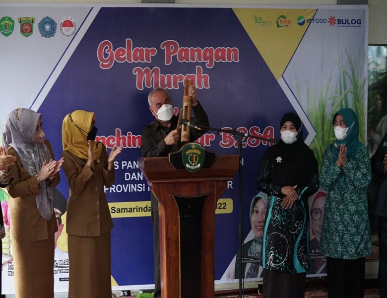 Buka Pangan Murah dan Launching Dapur B2SA, Gubernur : Upaya Kita mengendalikan Inflasi