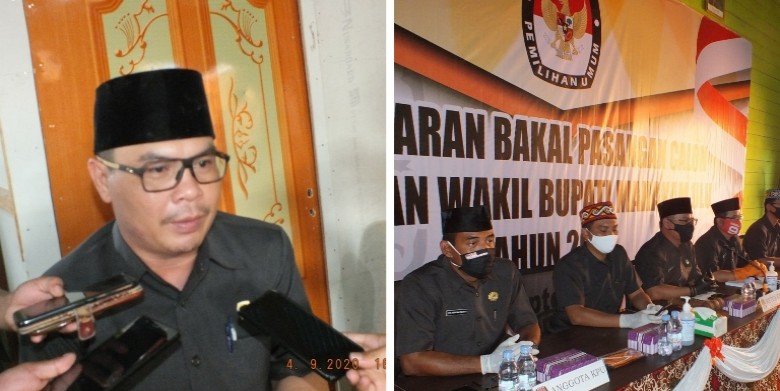 Dua Pasangan Balon Mendaftar di KPU Mahulu Pada Hari Pertama