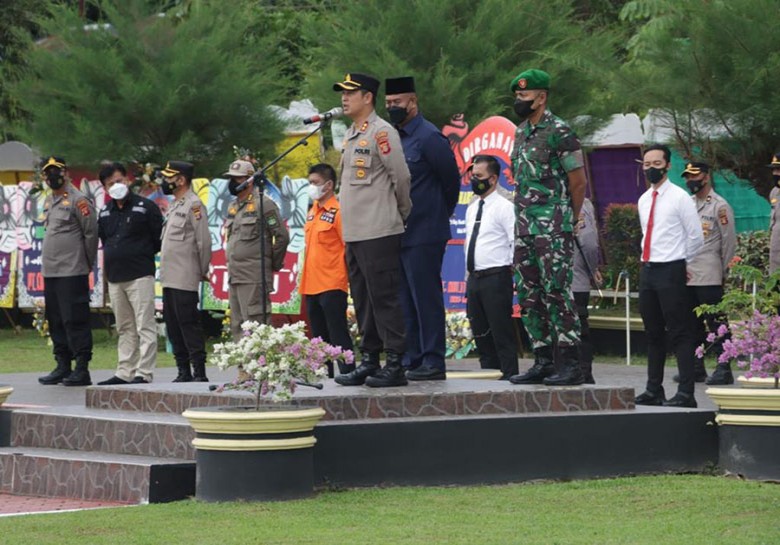 Polres Kukar Gelar Apel Sinergitas TNI, Polri, dan Pemkab