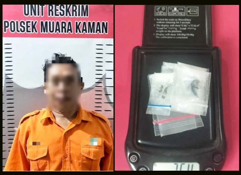 Polisi Tangkap Pengedar Sabu di Kebun Sawit Muara Kaman, 11 Paket Disembunyikan di Saku Baju