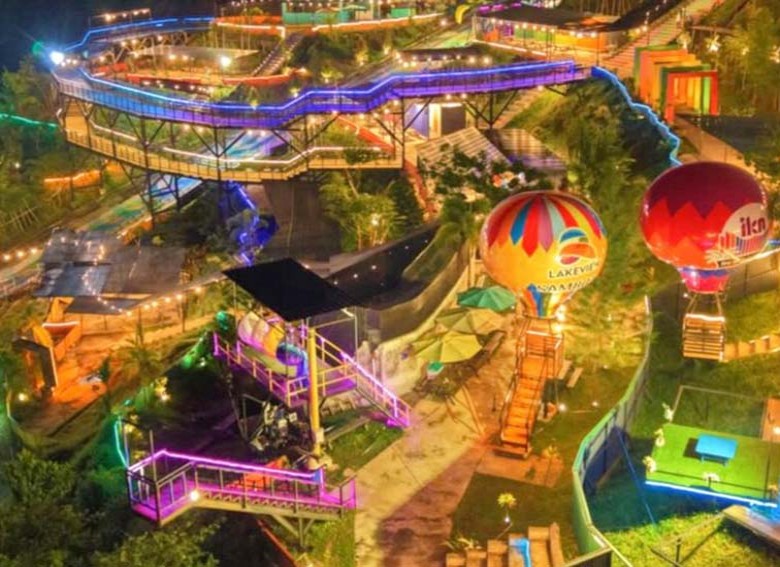 Dragon Slide hingga Spider Coaster, Wahana Lakeview Samboja Masih Tarik Ribuan Pengunjung