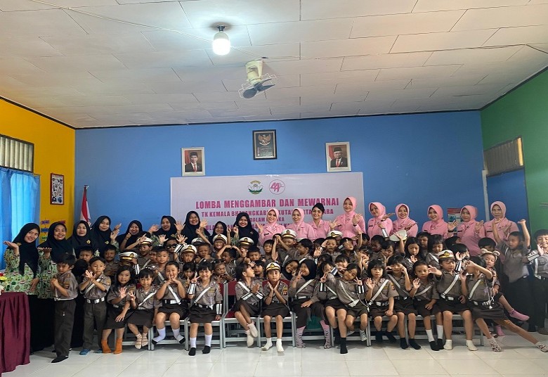 HUT ke-44, Yayasan Kemala Bhayangkari Kukar Gelar Lomba Mewarnai dan Cepat Tepat