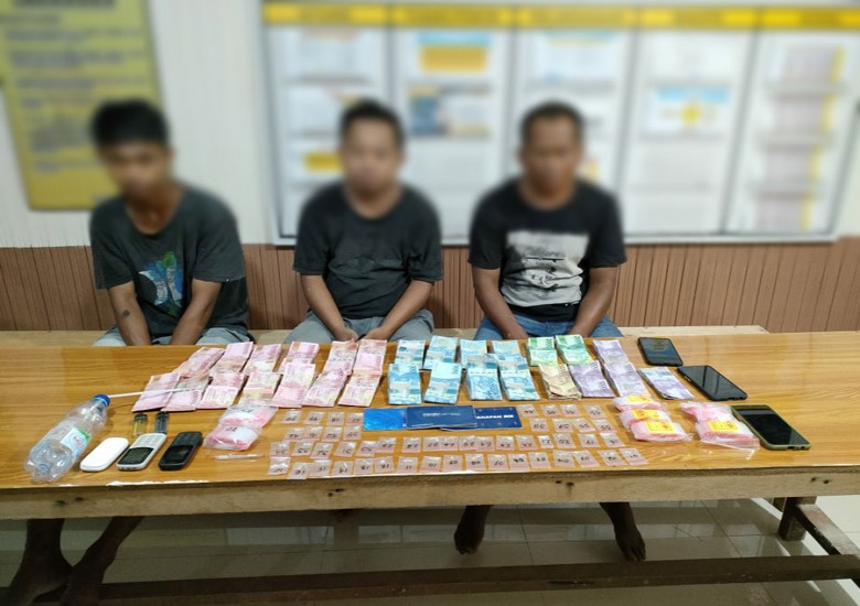 Polsek Sebulu Tangkap Tiga Pengedar Sabu