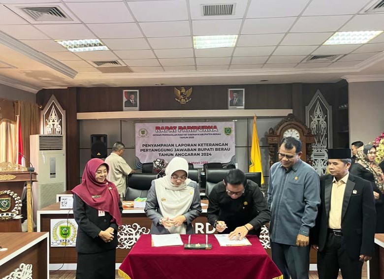 Bupati Berau Sampaikan LKPJ 2024, Realisasi Pendapatan Capai 101,41 Persen