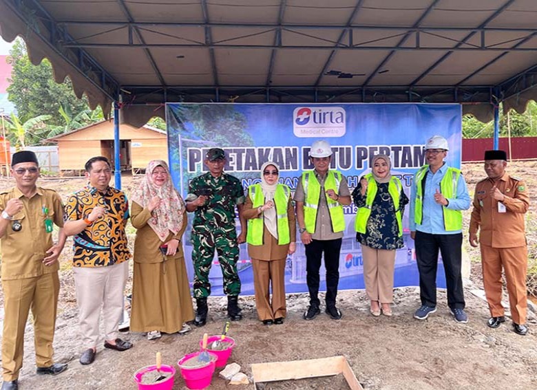 Bupati Berau Letakkan Batu Pertama Pembangunan Rumah Sakit Tipe D Tirta Medical Centre