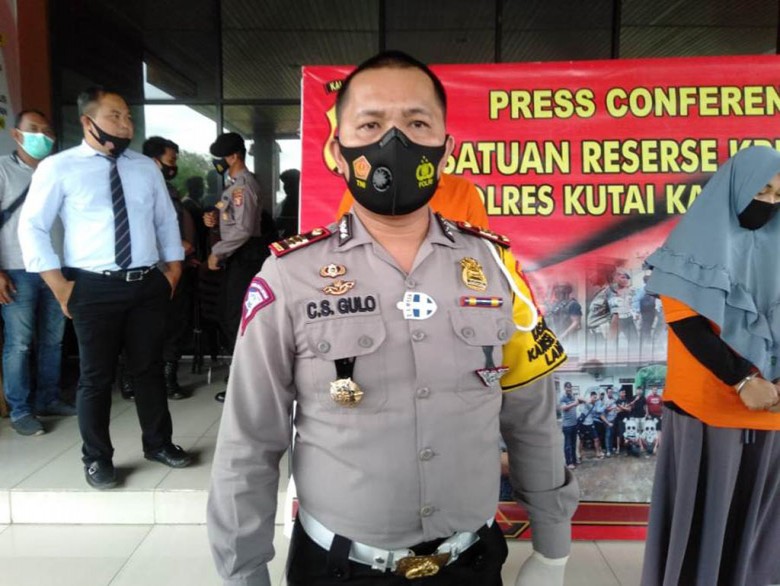 Jalur KM 7 Loa Jalan Amblas, Satlantas Kukar Himbau Pengendara Berhati-Hati