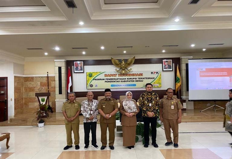 Pemkab Berau Laksanakan Rakor Pemberantasan Korupsi Bersama KPK