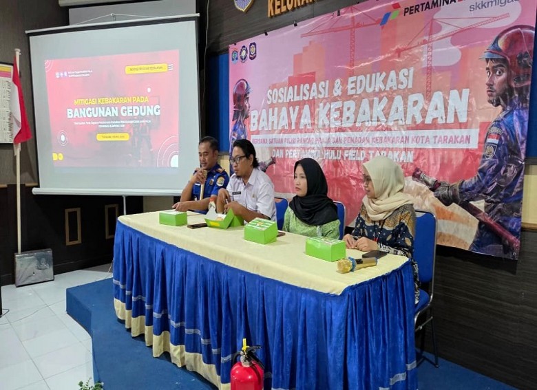 Tingkatkan Kesiapsiagaan Masyarakat, Pertamina EP Tarakan Gelar Sosialisasi dan Edukasi Bencana Kebakaran