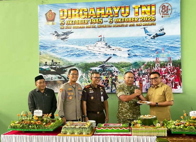 HUT ke-81 TNI, Bupati Kukar: TNI Tak Hanya Jaga Keamanan, Tapi Perkuat Ketahanan Pangan