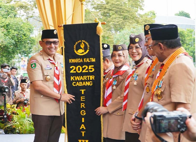 Sri Juniarsih Apresiasi Penghargaan Kwarcab Berau Tergiat Ketiga Tingkat Kaltim