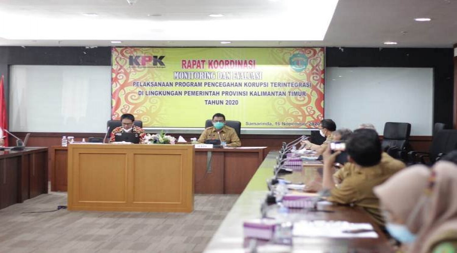 Sekprov Sa'bani Buka Rakor Pelaksanaan Program Pencegahan Korupsi Terintegrasi 2020