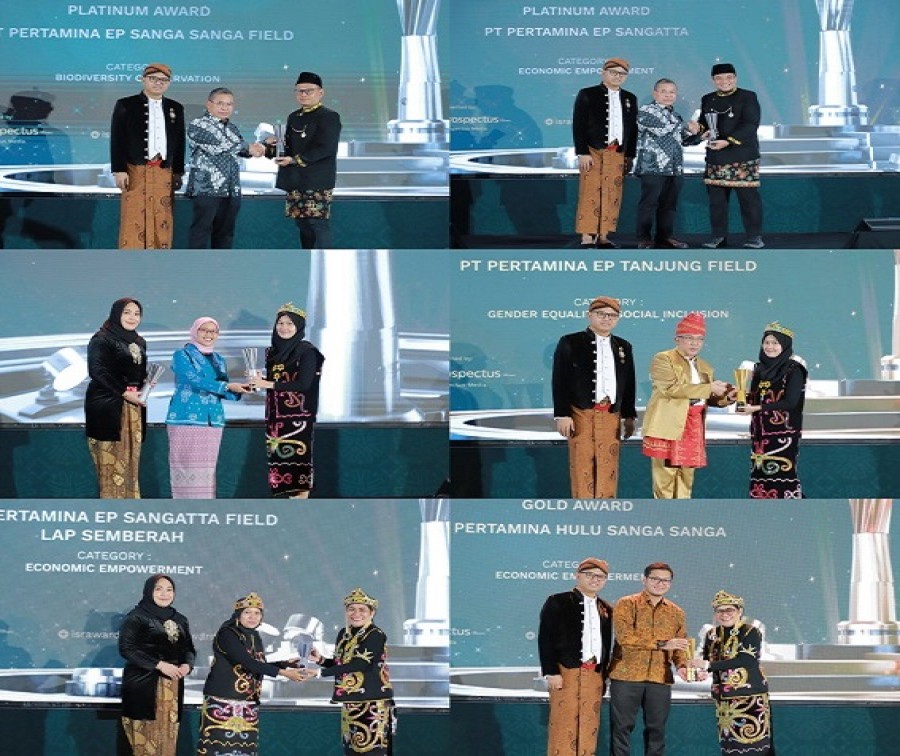 Grup PT Pertamina Hulu Indonesia Borong Tujuh Penghargaan Ajang Indonesia Social Responsibility Award 2024