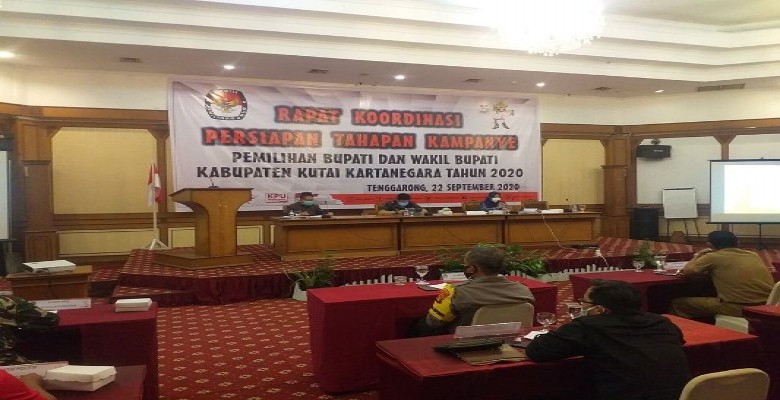 KPU Gelar Rakor Tahapan Kampanye Pilkada Kukar