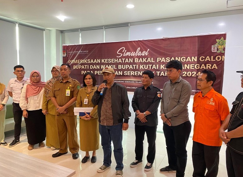 Jelang Pendaftaran Bapaslon Kepala Daerah Kukar, KPU Gelar Simulasi Pemeriksaan Kesehatan