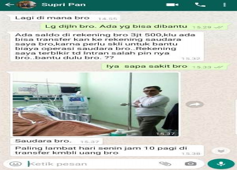 Akun WA Supriyadi Dibajak, Belum Ada Yang Tertipu