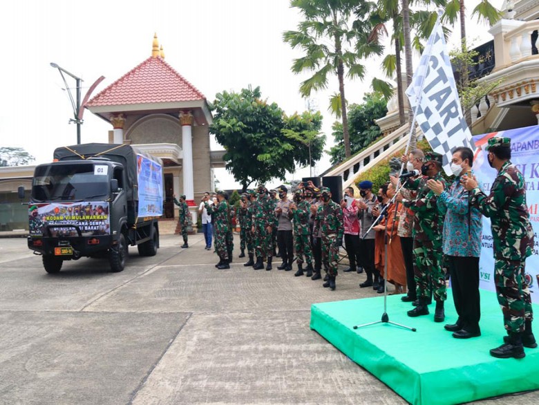 Wagub Lepas Bantuan Korban Bencana, Wujud Semangat Gotong Royong