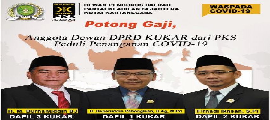 Anggota DPRD dari PKS Potong Gaji untuk Membantu Masyarakat Terdampak Covid-19