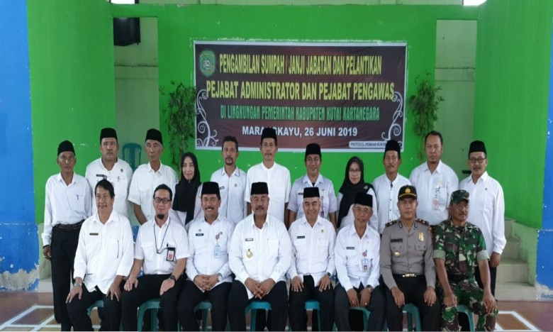 Edi Damansyah Lantik Sejumlah Pejabat di Kecamatan Marangkayu