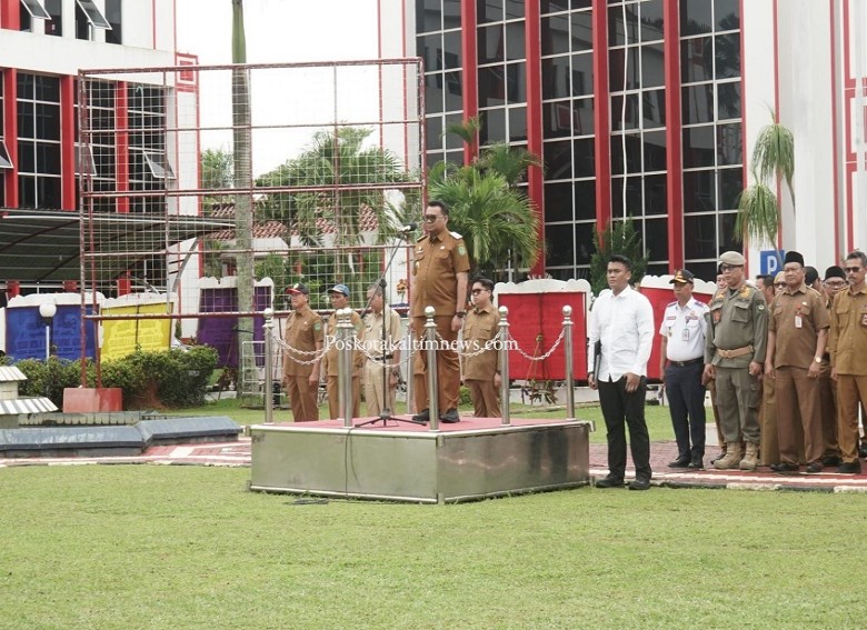 Satukan visi-misi Kukar Idaman Terbaik, Bupati Aulia Rahman Basri Pimpin Apel Perdana