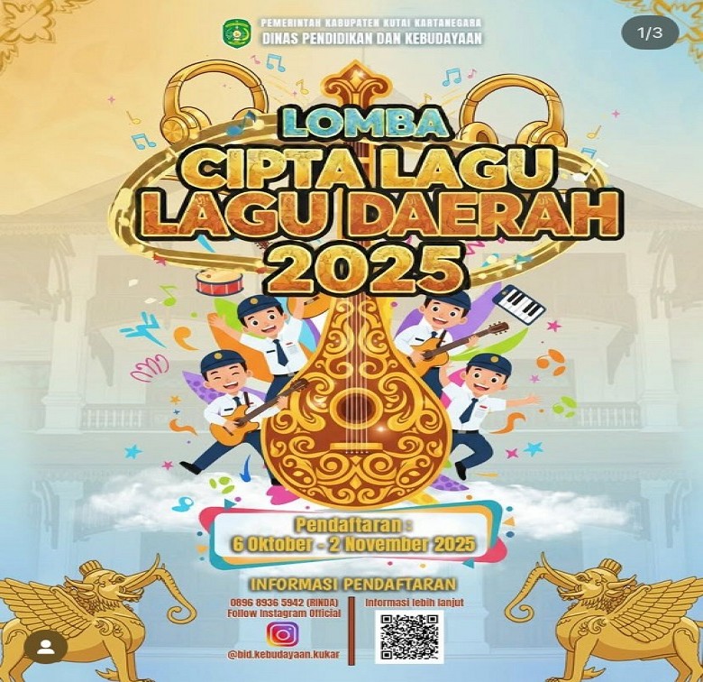 Lomba Cipta Lagu Daerah, Disdikbud Kukar Hadirkan Ruang Kreasi Baru