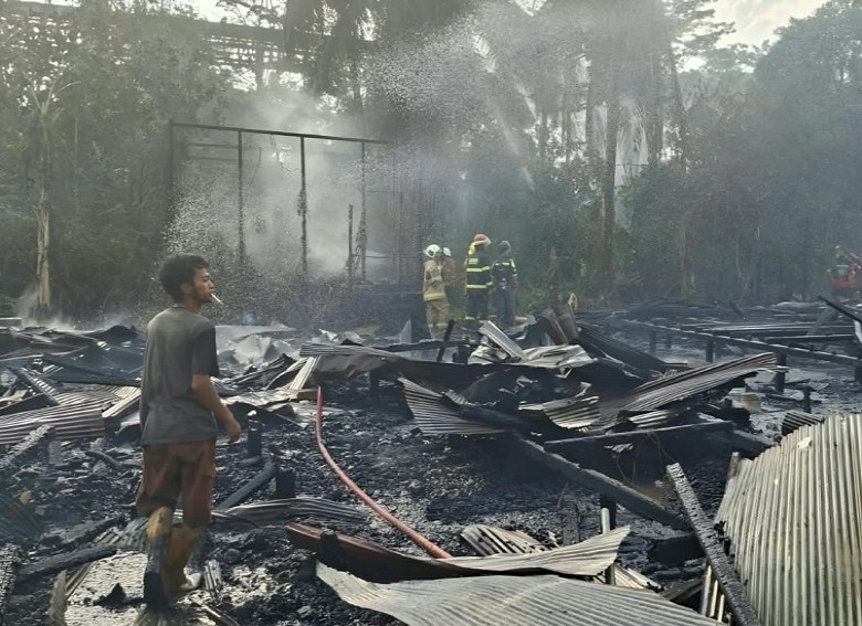 Rumah Kosong di Bakungan Loa Janan Terbakar