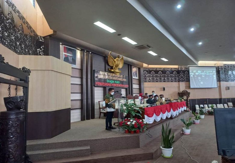Nota Penjelasan Pemkab Kukar Terkait Pertanggungjawaban Pelaksanaan APBD 2020, Belanja Daerah Teralisasi 83,38 Persen
