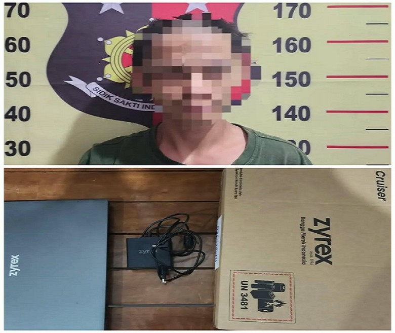 Laptop Hilang dari Laci Ruang Guru SDN 005 Kembang Janggut, Pemuda 19 Tahun Diamankan Polisi