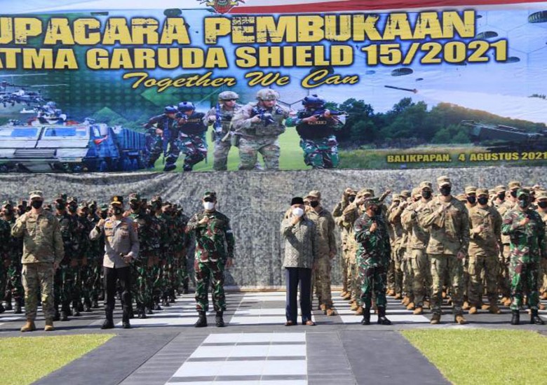Hadiri Pembukaan Latihan Bersama Garuda Shield 15/2021, Isran: Bisa Membangun Hubungan Bilateral