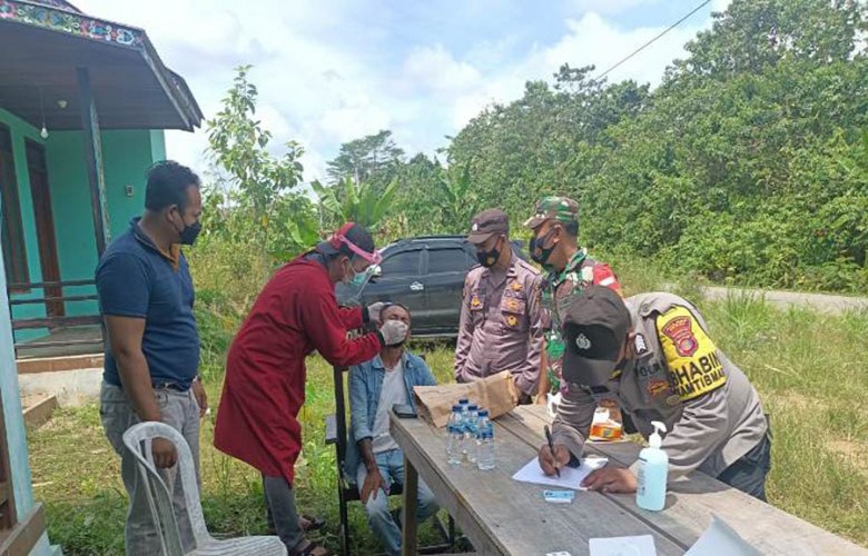 Polres Berau Gelar Tes Acak di Perbatasan Berau-Kutai Timur