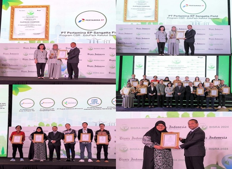 Bawa Masyarakat Mandiri Melalui Program CSR, PT Pertamina EP Sangatta Field dan Sangasanga Field Raih Penghargaan BISRA Awards 2024