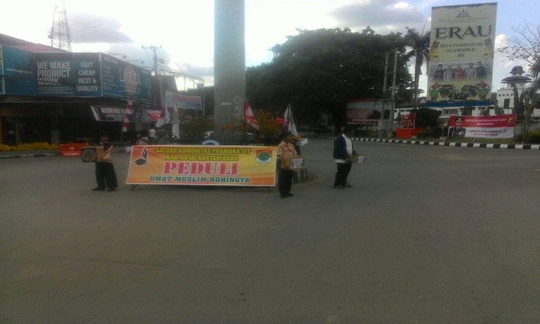Peduli Rohingya,Aliansi Pemuda Kukar Lakukan Penggalangan Dana
