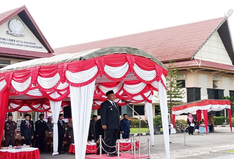 Wakil Bupati Gamalis Pimpin Upacara Hari Bela Negara ke-75 Kabupaten Berau 2023