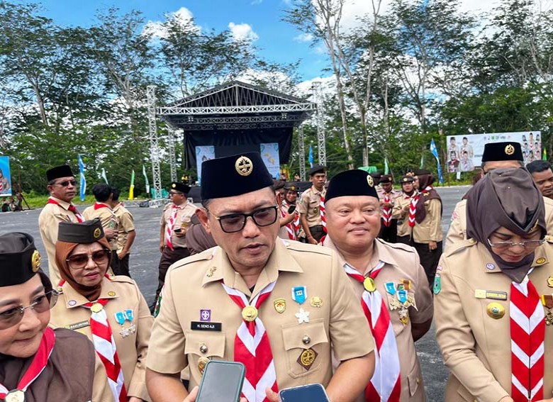 400 Pramuka Padati Bumi Perkemahan Mayang Mangurai, Wagub Kaltim Resmi Buka Kemah DKD 2025