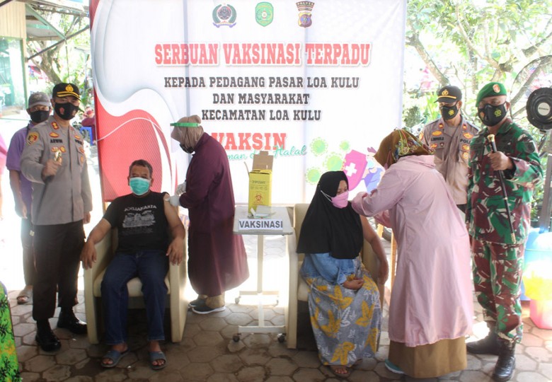 Kodim 0906 Tenggarong Target 1500 Dosis Vaksin Covid-19