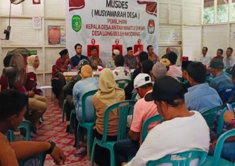 PAW Long Beleh Modang Berjalan Lancar, Anurba Raih Kepercayaan Warga dan Janji Wujudkan Desa Lebih Maju