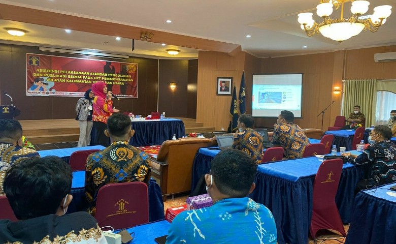 Humas Lapas Tenggarong Ikuti Asistensi Standar Publikasi Berita