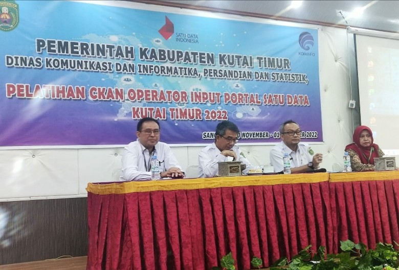 Dukung Program Nasional, Pemkab Gelar Pelatihan CKAN Operator Input Portal Satu Data bagi ASN Kutim