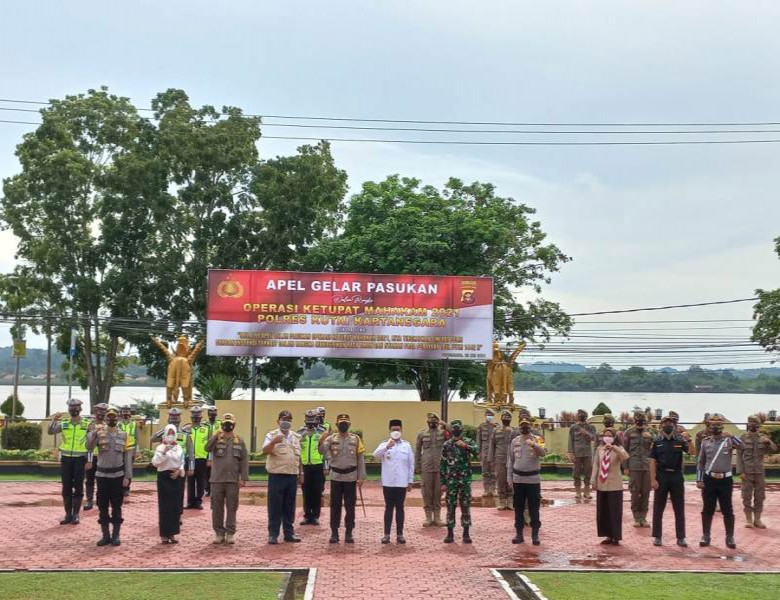 Wabup Kukar Pimpin Apel Gelar Pasukan Operasi Ketupat Mahakam 2021